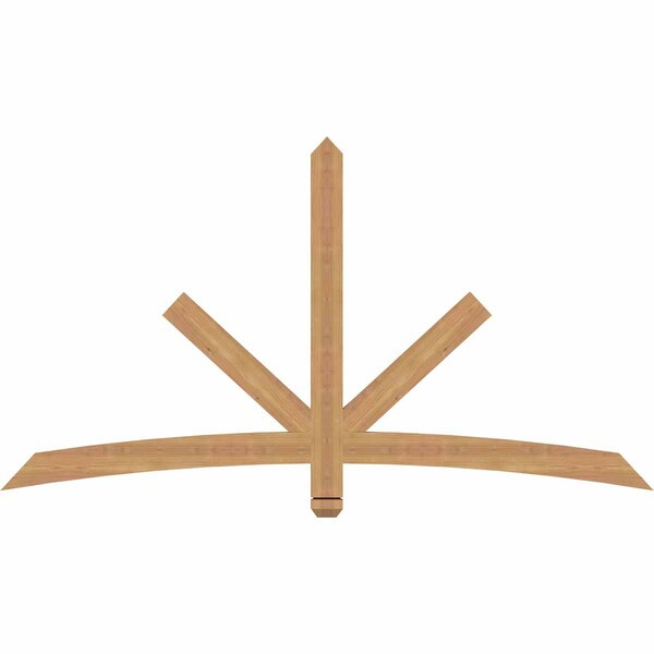 Ekena Millwork Alberta Smooth Timber Gable Bracket, Western Red Cedar, 72"W x 39"H x 1 1/2"D x 3 1/2"F, 13/12 Pitch GBW072X39X0204ALB00SWR - main